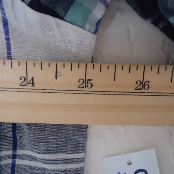 Old Navy* Men's Long‎ Sleeve Button Down Curved Hem Pocket Plaid Shirt~ Size XL - Picture 7 of 11